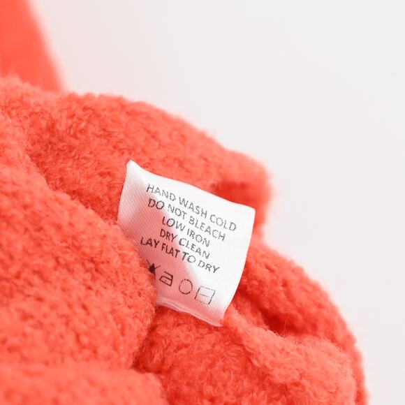 LOVERS FRIENDS Sweater Womens Size XS Wool Blend Coral Mock Neck Knit Top Cozy - Picture 8 of 12